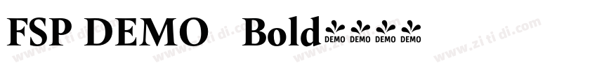 FSP DEMO   Bold字体转换